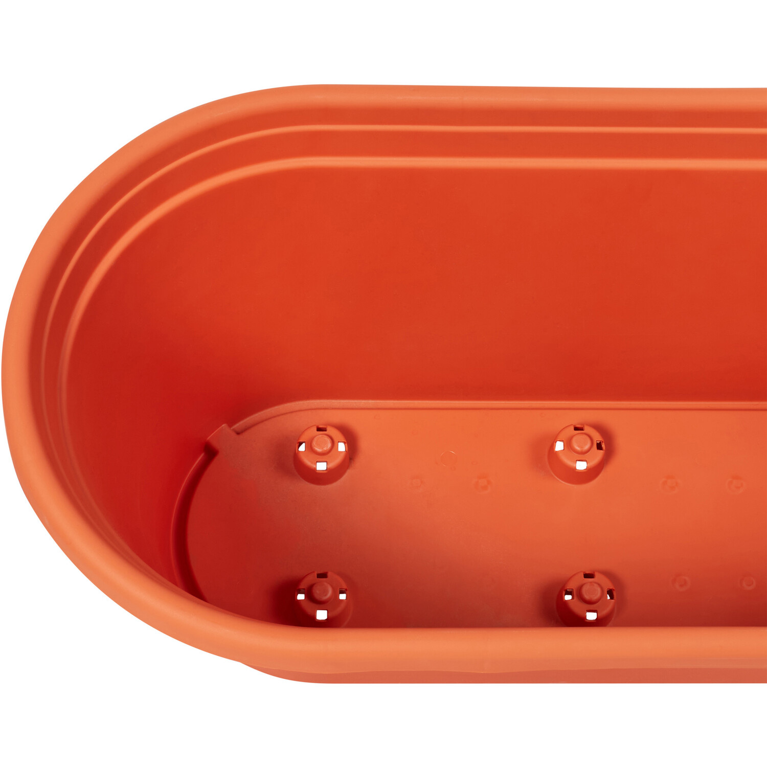 Clever Pots Trough with Reservoir Terracotta 60cm Image 2