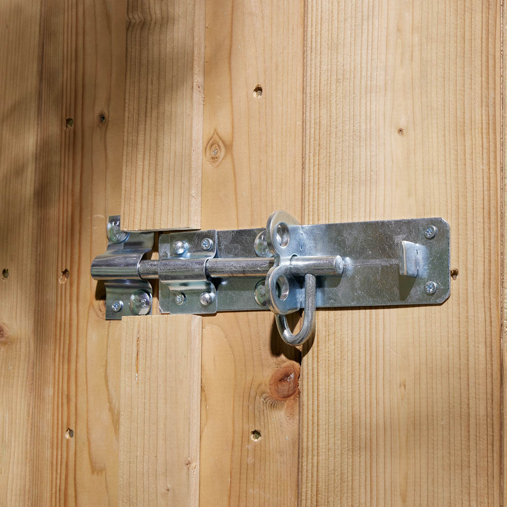 Rowlinson 8 x 6ft Double Door Shiplap Apex Shed with Window Image 6