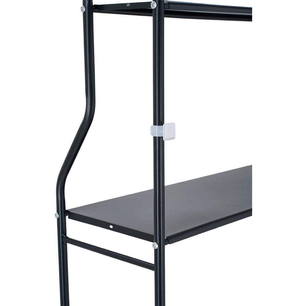 Living and Home 2 Shelf Black Over-Washing Machine Storage Rack Image 5