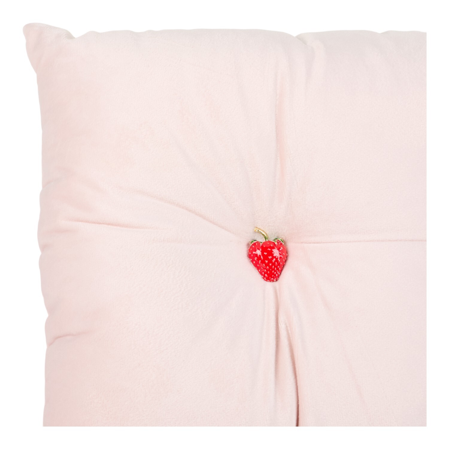 Strawberry Embellished Cushion Pink Image 2