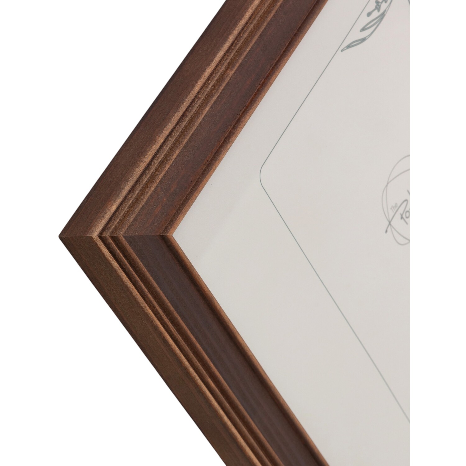 Haldon Wooden Frame Brown 14 x 11in Image 4