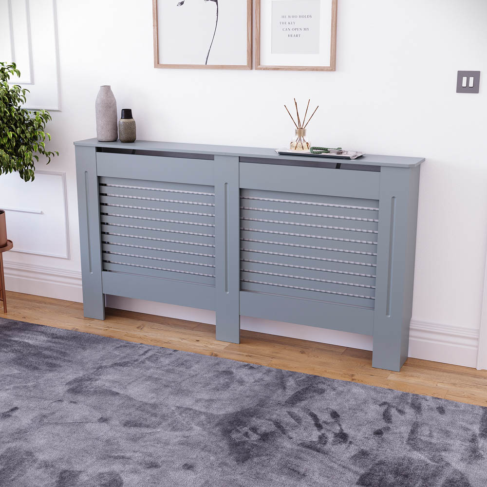 Vida Designs Milton Grey Radiator Cover Large Image 6