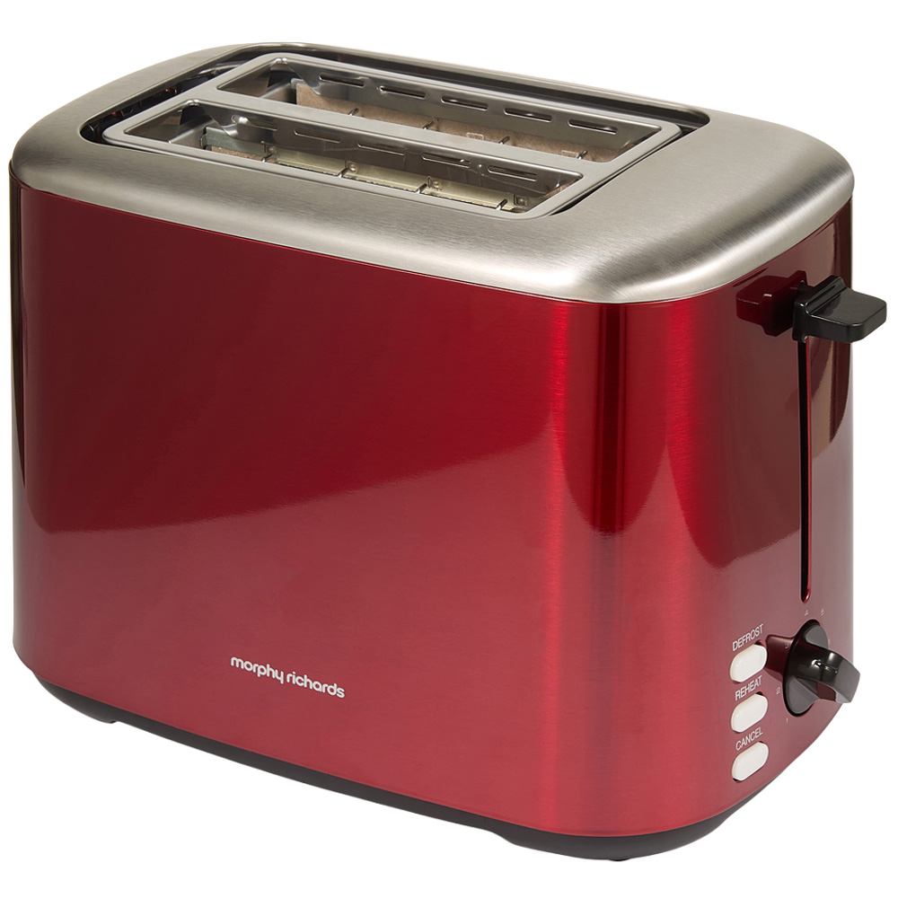 Morphy Richards Equip 222066 Red Stainless Steel 2 Slice Toaster Image 1
