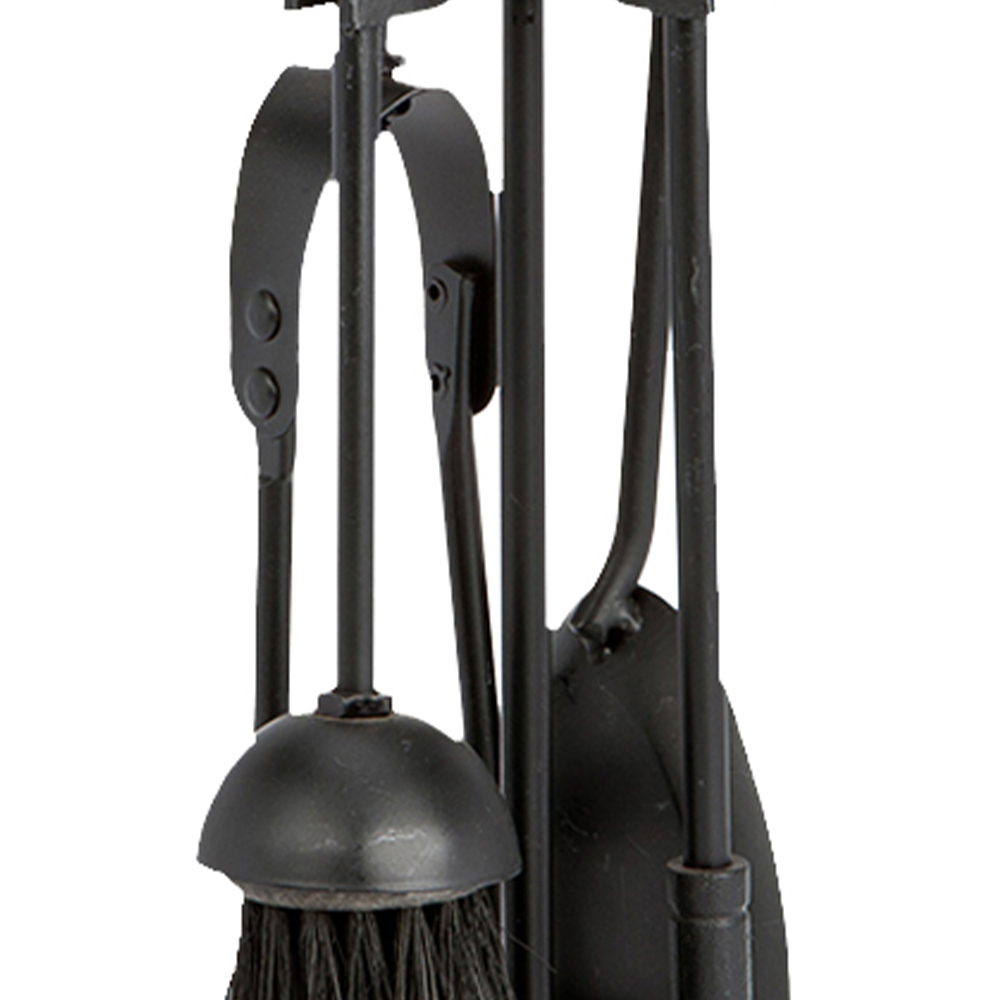 Inglenook Fireside 5 Piece Black Fireplace Companion Tool Set Image 2