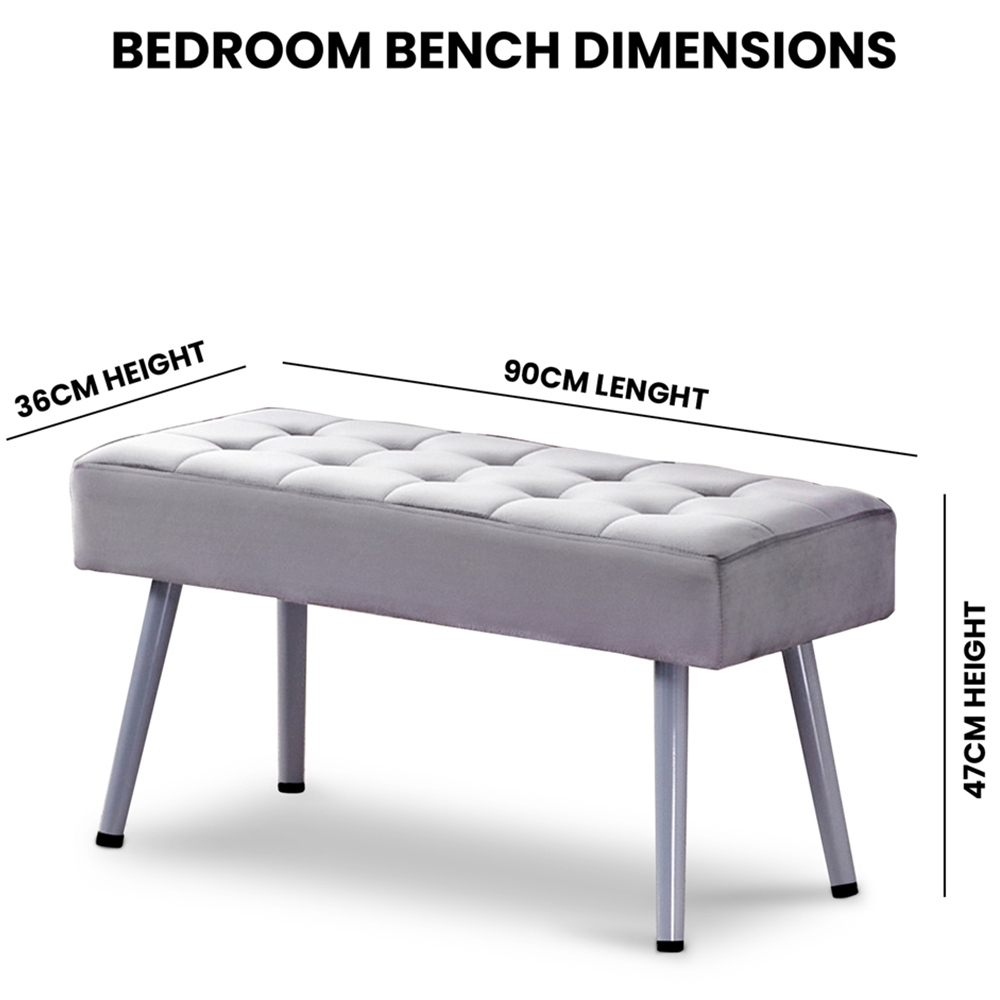 Kosy Koala 6 Seater Dining Set with Bench Oak Effect and Grey Velvet Image 6