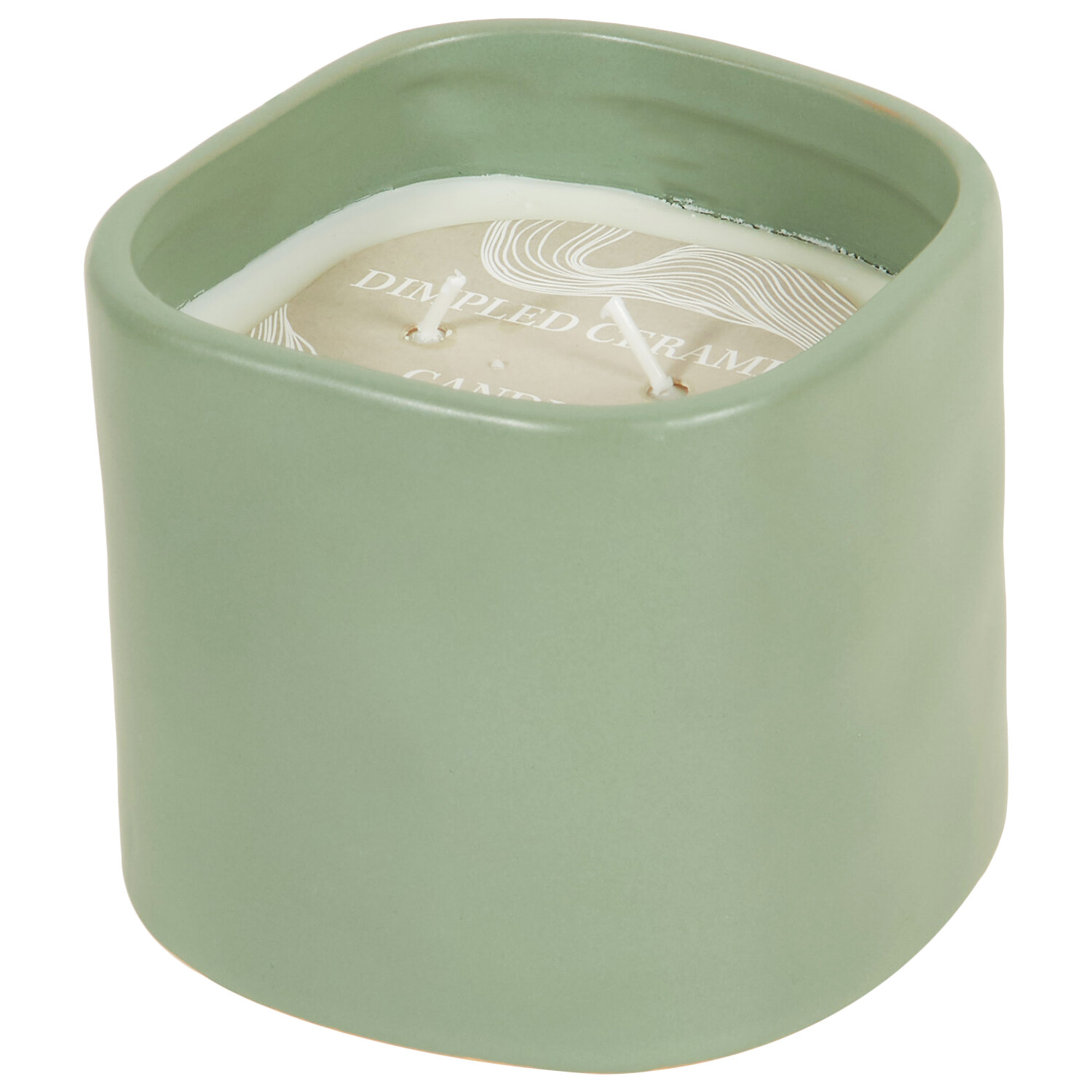 Dimpled Ceramic Candle  - Multicolour Image 6