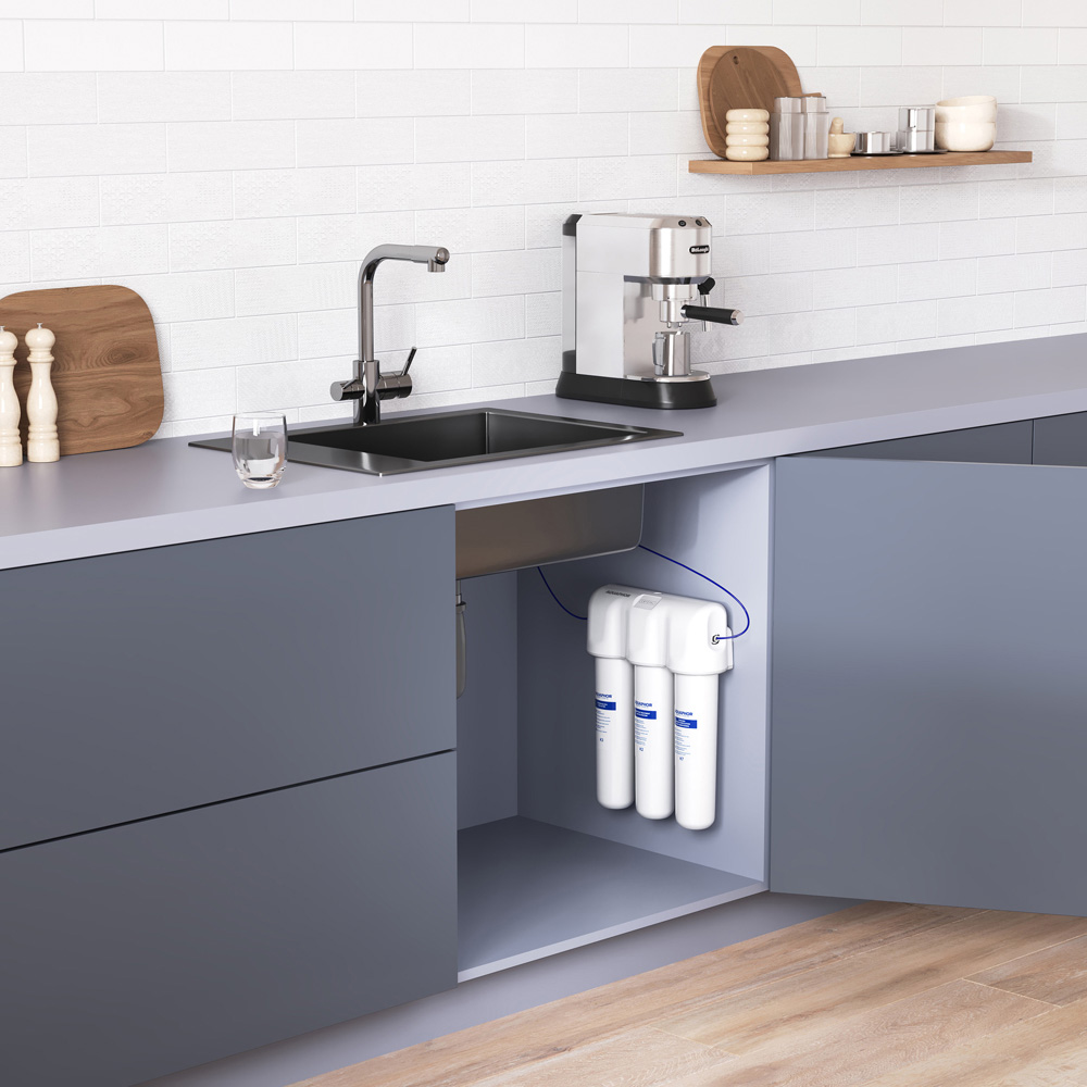 AQUAPHOR Crystal Under Sink Water Filtration System 8000L Image 2