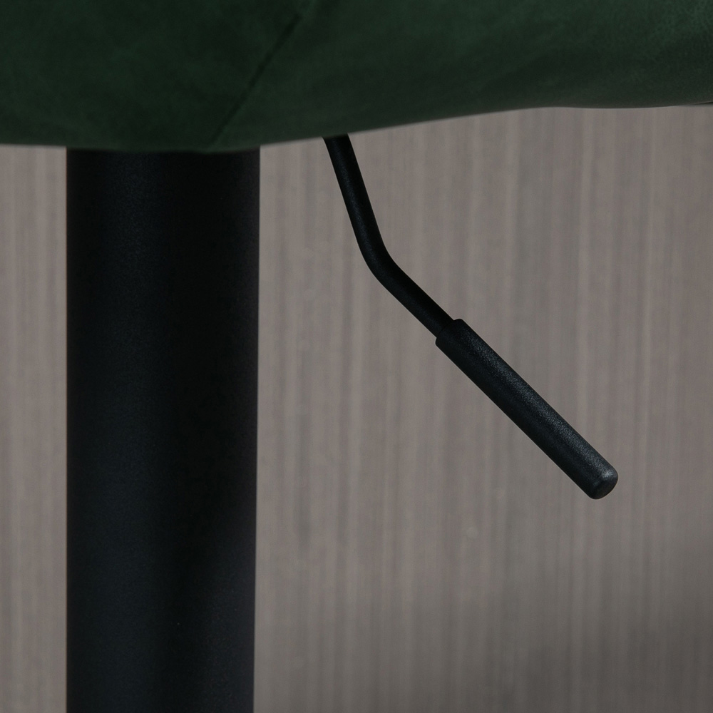 Portland Green Height Adjustable Bar Stool Set of 2 Image 3