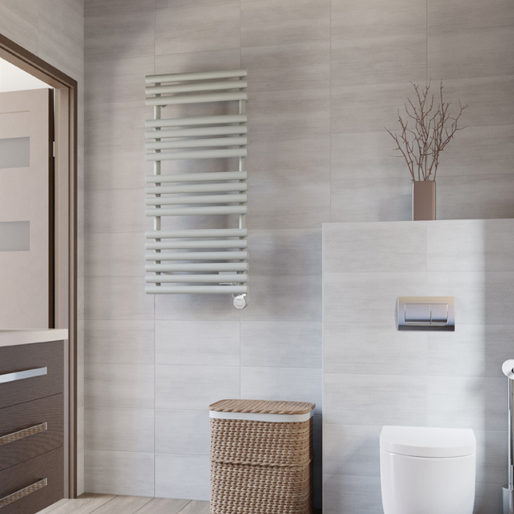 Terma Rolo Towel Metal Electric Towel Rail with VEO Element Controller 1085 x 520mm Image 2