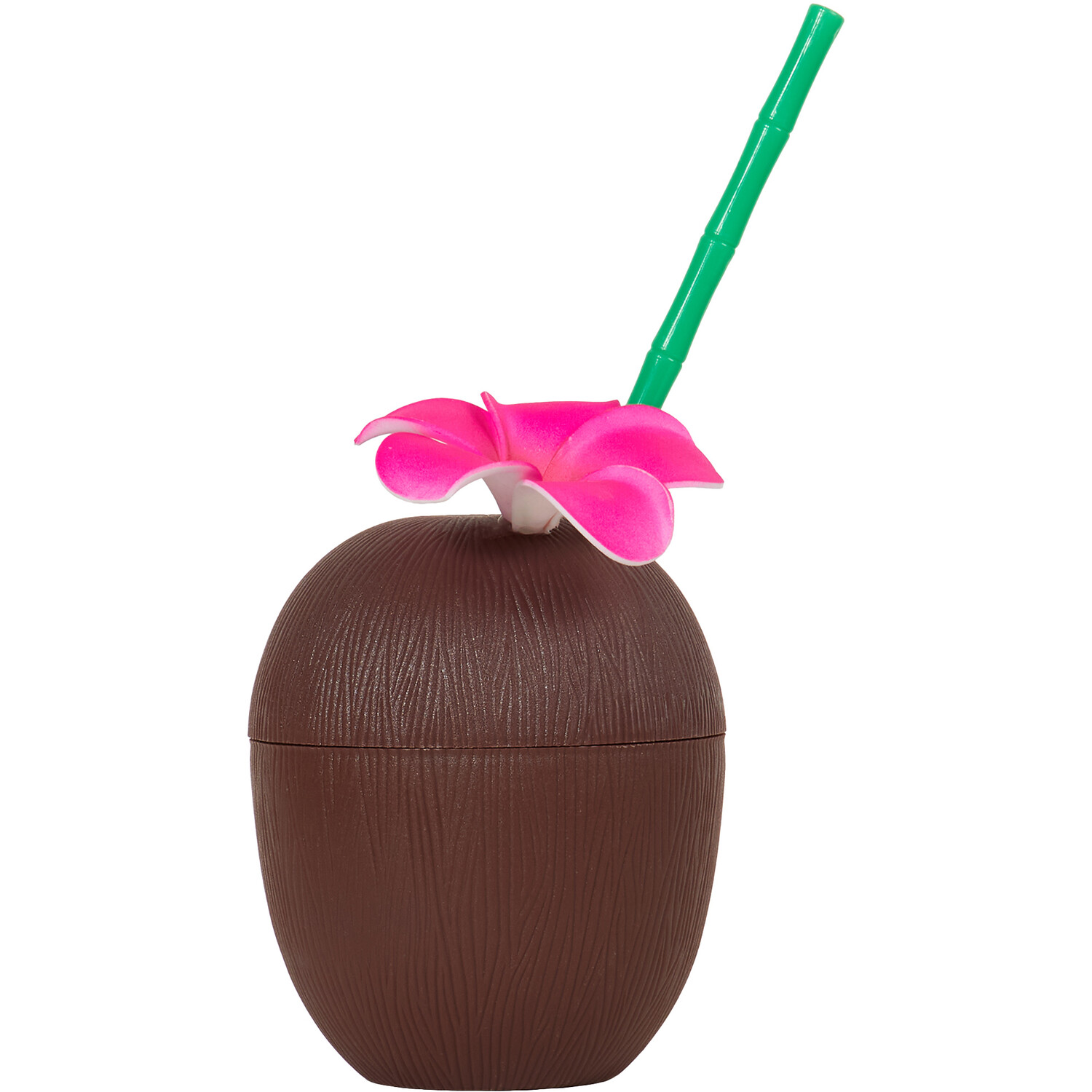 Coconut Tumbler With Straw - Brown Image 2