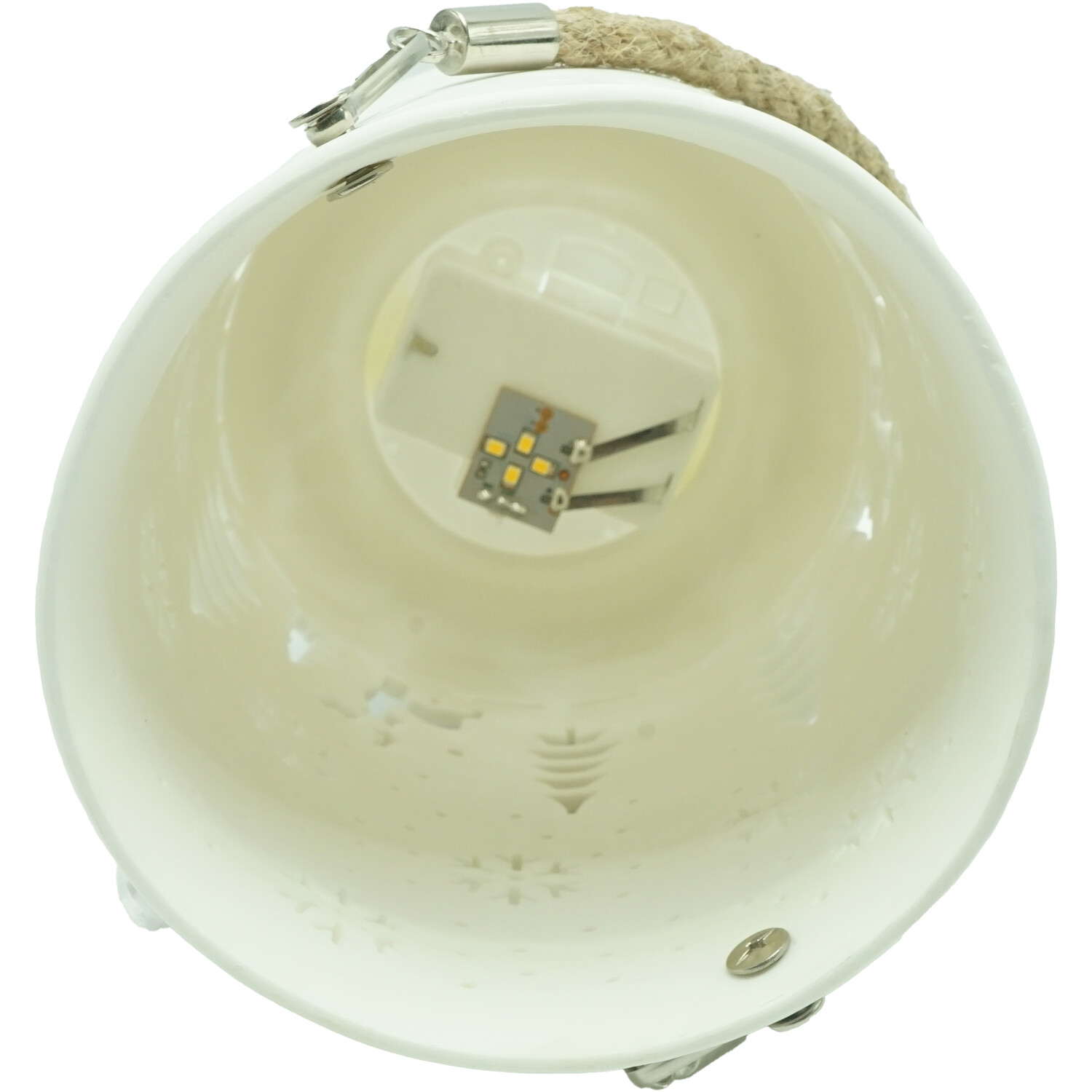 LED Snowflake House Lantern White Image 14