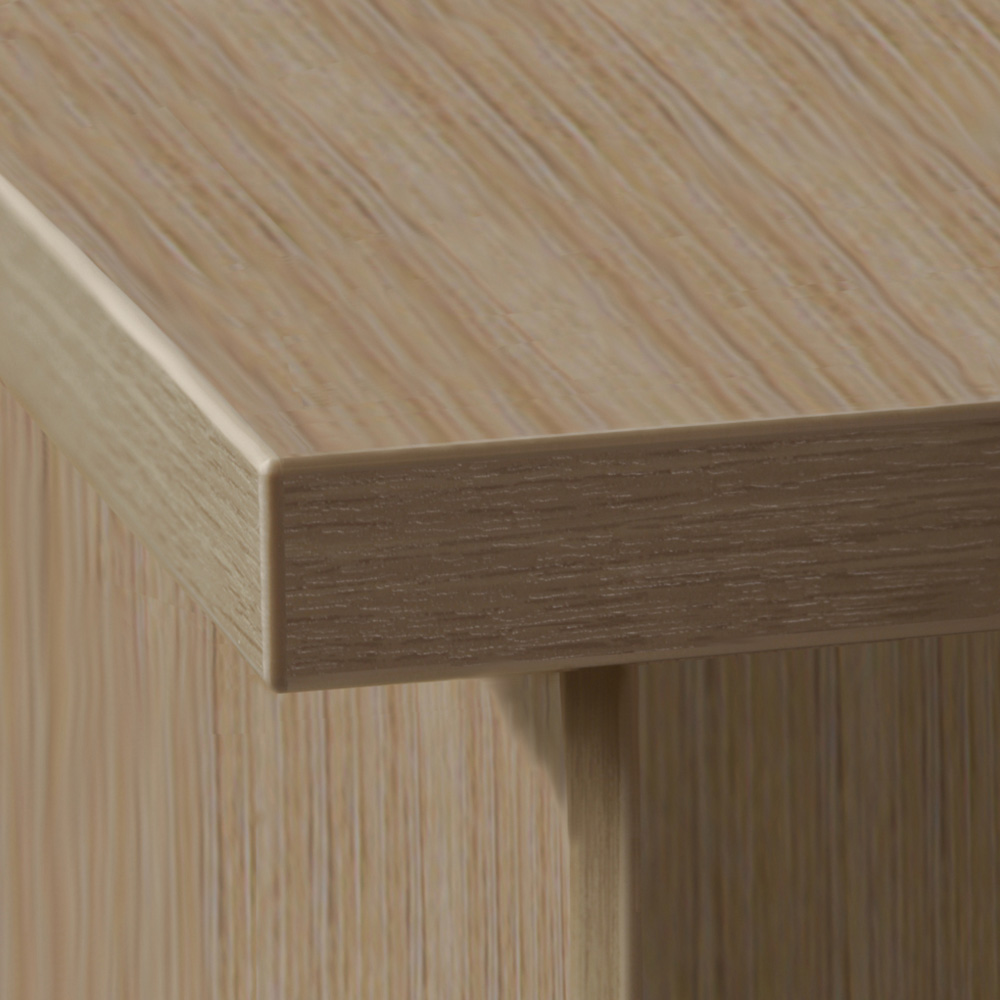 R White Cabinets 3 Drawer 3 Shelf Brown Filing Cabinet with Hutch Image 3