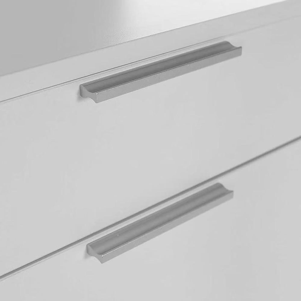 FWStyle Single Door Single Drawer White Coat Rack Image 3