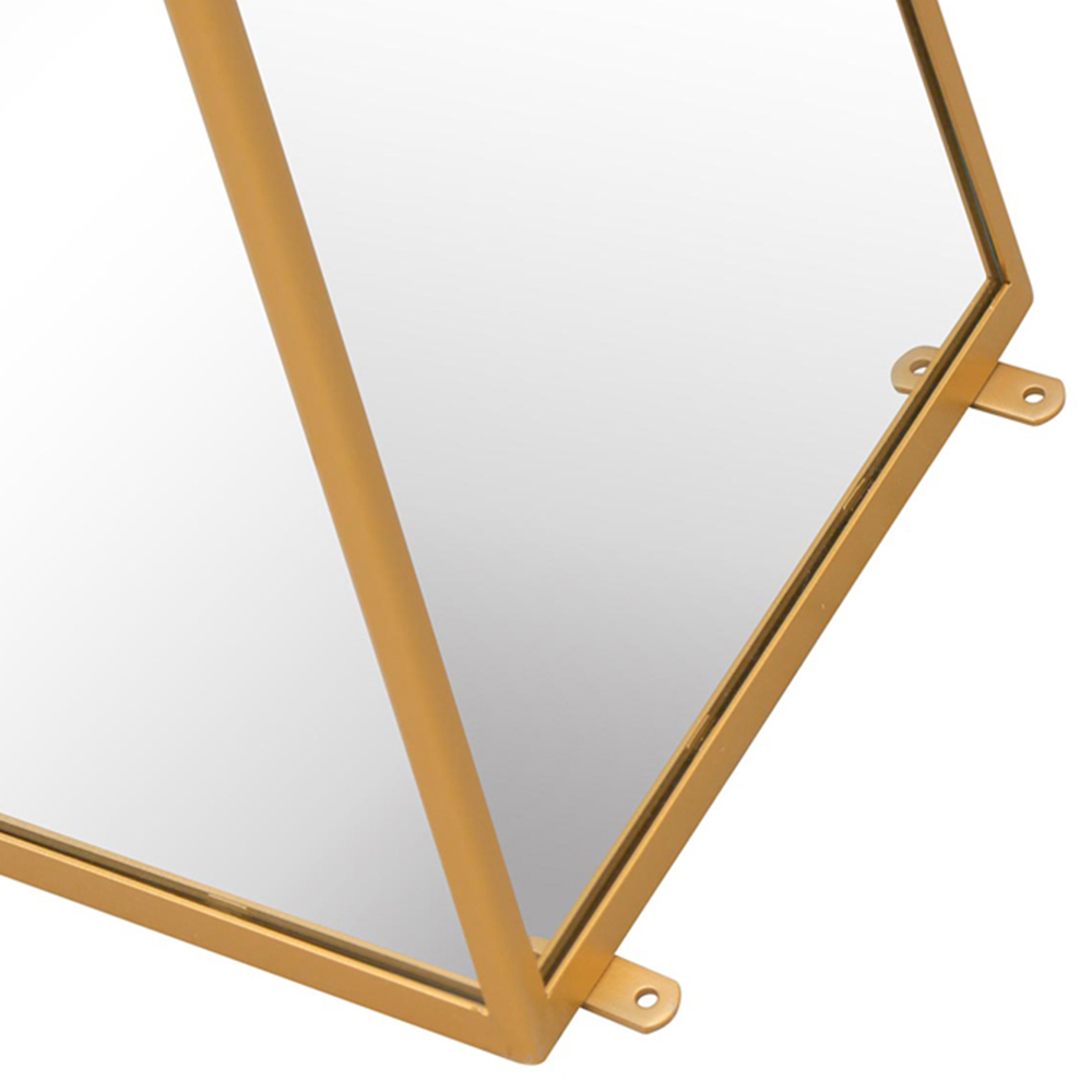 MirrorOutlet The Obelisk Gold Metal Edged Mirrored Garden Ornament 150 x 30cm Image 4