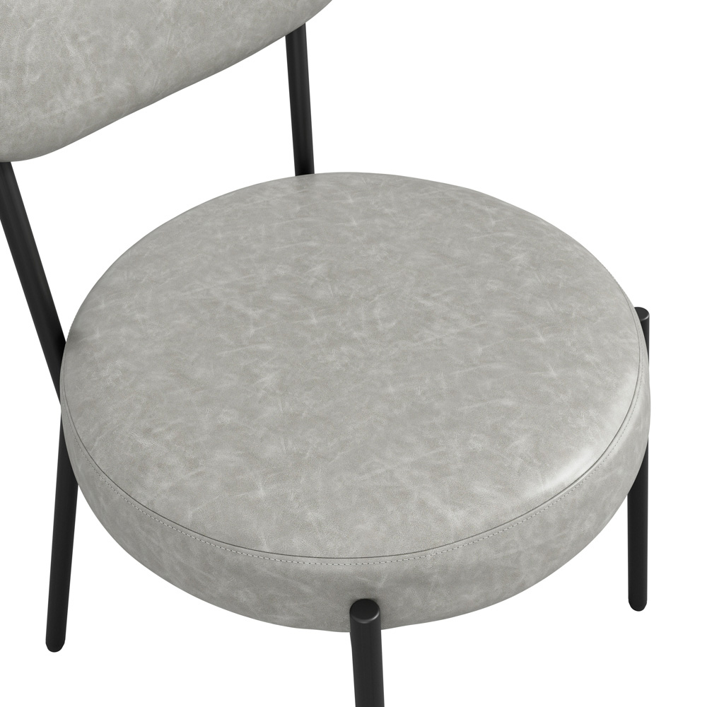 Smith Set of 2 Graphite Dining Chair Image 6