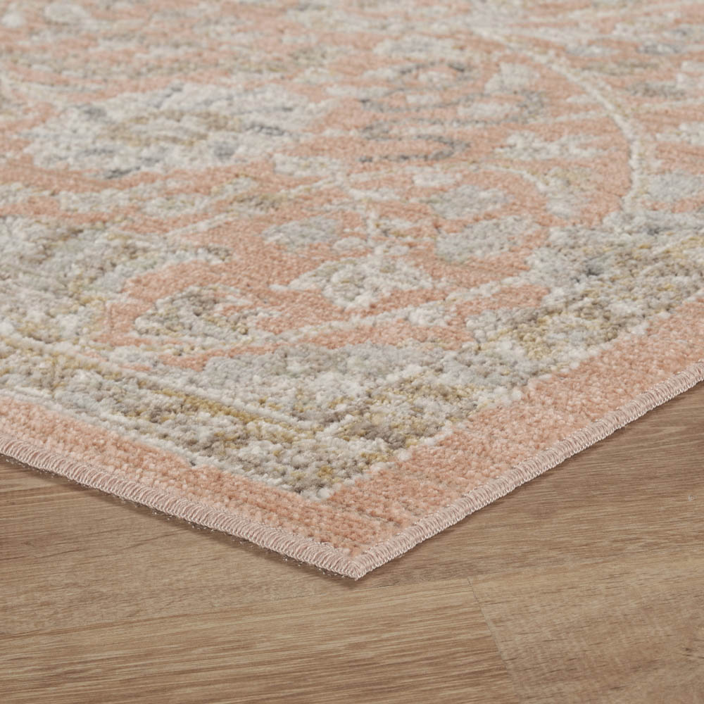 Desire Rugs Maia Coral Floral Non Slip Rug 60 x 220cm Image 3