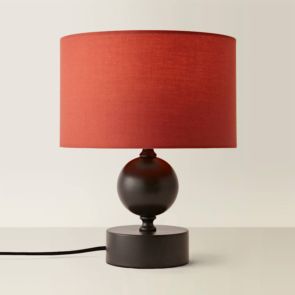ValueLights Anthony Rust Drum Shade Candlestick LED Table Lamp with Bulb Image 4