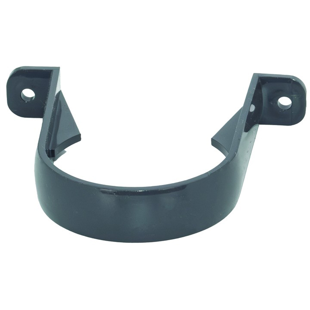 FloPlast Round Downpipe Clip Anthracite Grey 68mm Image 3