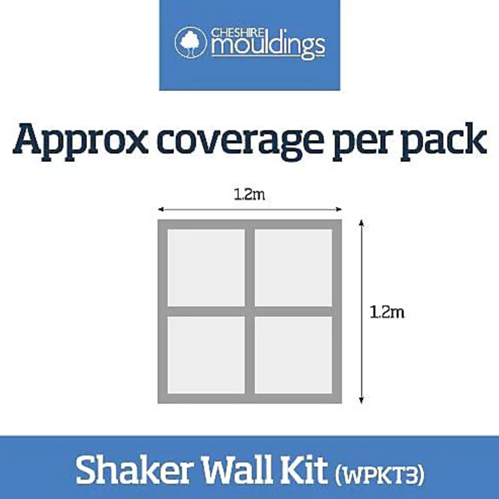 Cheshire Mouldings 6 Strip MDF Wall Panel Kit 1200 x 97mm Image 3