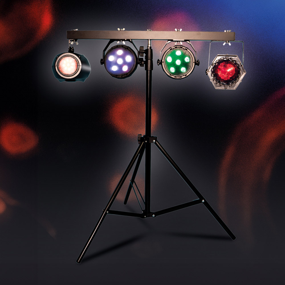 FX Lab 4 Way DJ Light and Stand Set Image 2