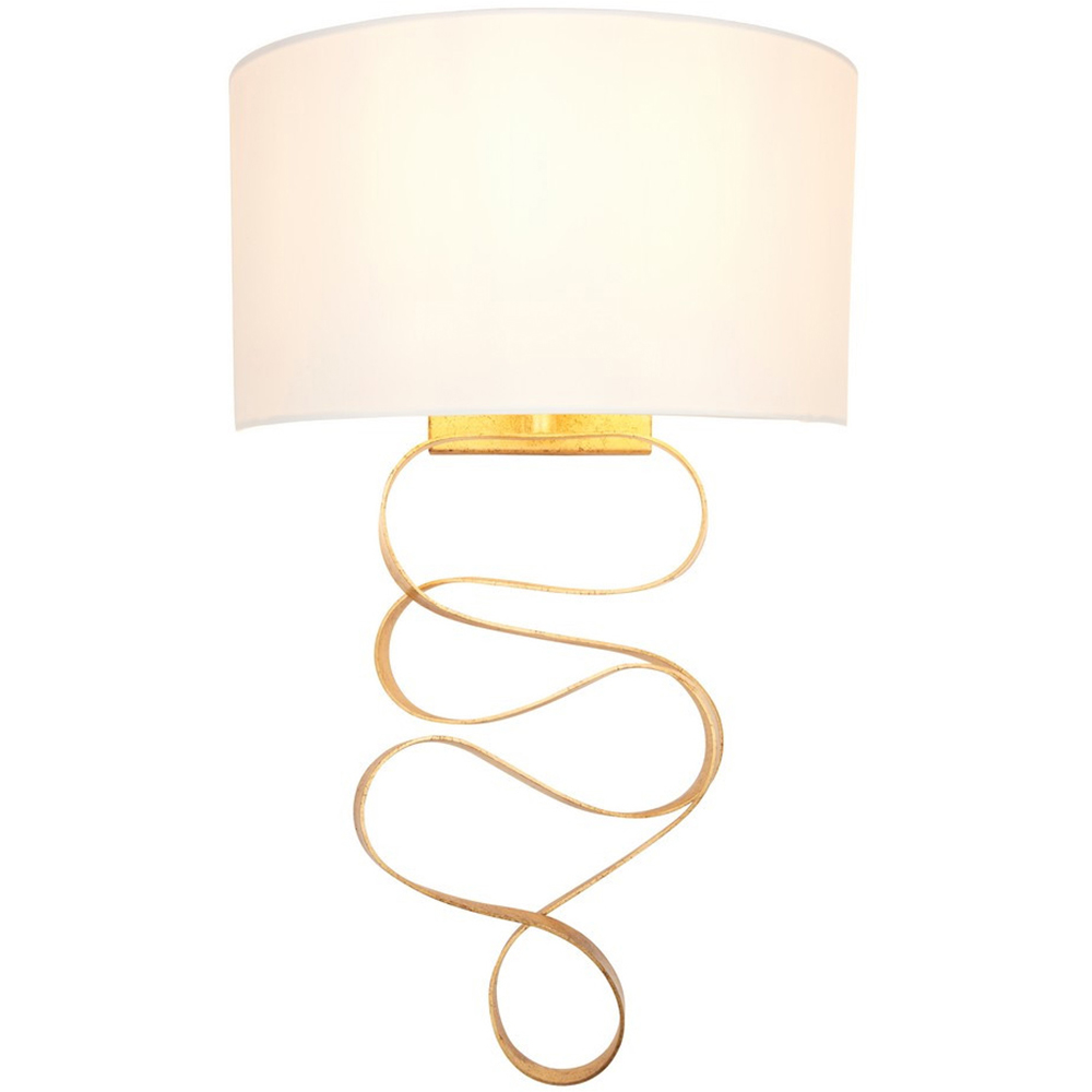 Merano Sanremo Gold and Ivory Wall Lamp Image 3