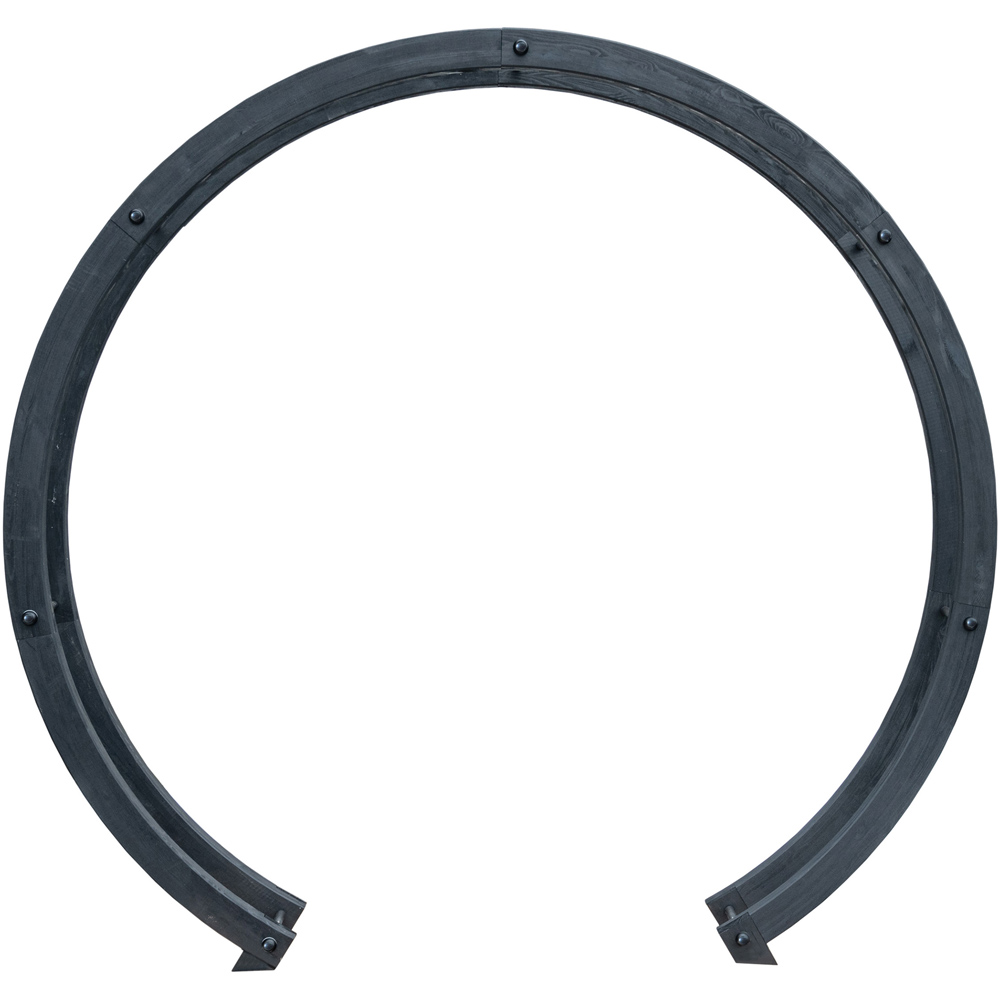 Shire 8 x 8ft Black Free Standing Flower Circle Arch Image 2