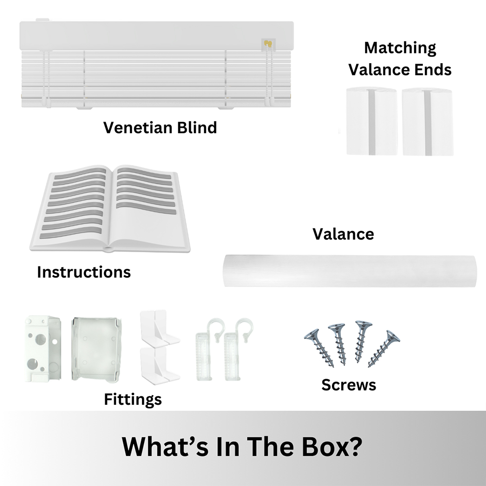 Caecus Faux Wood String Venetian Blind Dark Grey 135 x 160cm Image 3