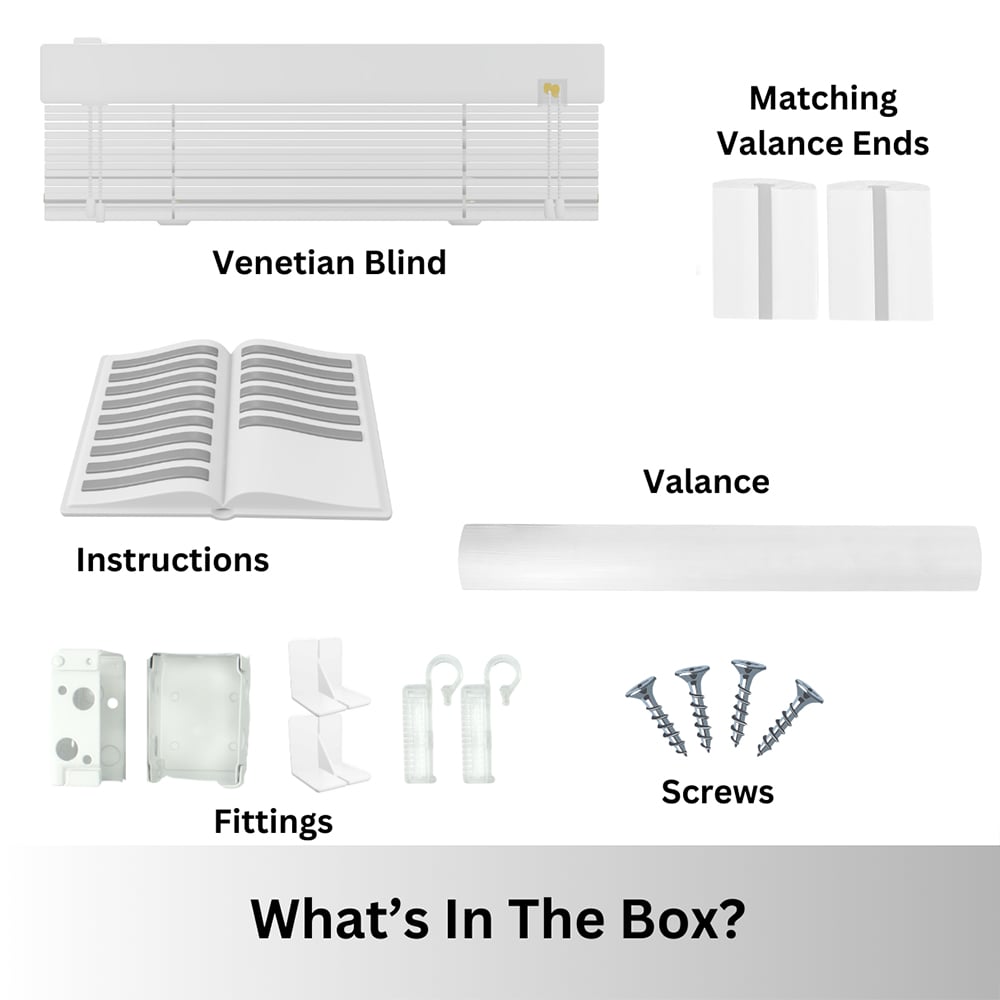 Caecus Faux Wood Tape Venetian Blind Dark Grey 150 x 120cm Image 3