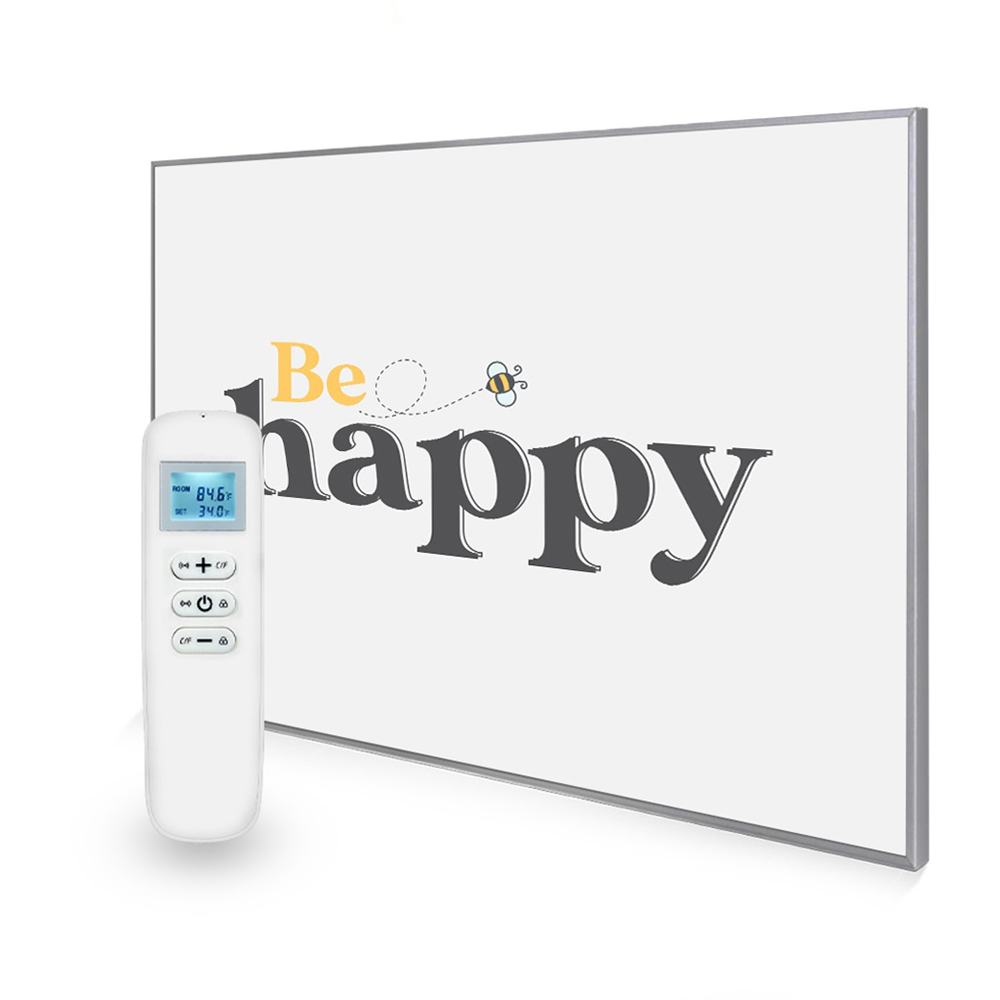 Mirrorstone Nexus 1200W Be Happy Quote Wi-Fi Infrared Heating Panel 995 x 1195mm Image 2