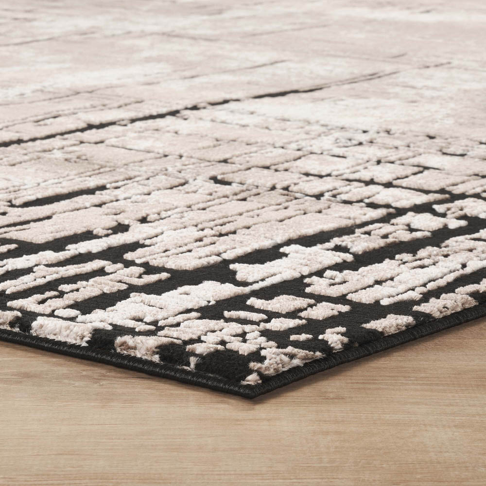Desire Rugs Belgravia Metallic Sheen Nexus Design Mocha Rug 160 x 230cm Image 3
