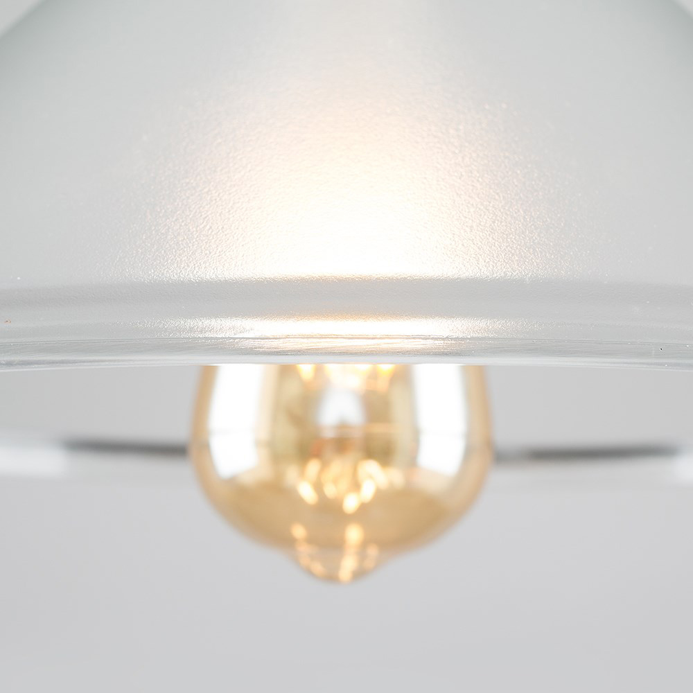 ValueLights Tapered Dome Clear Glass Pendant Lamp Shade Image 4