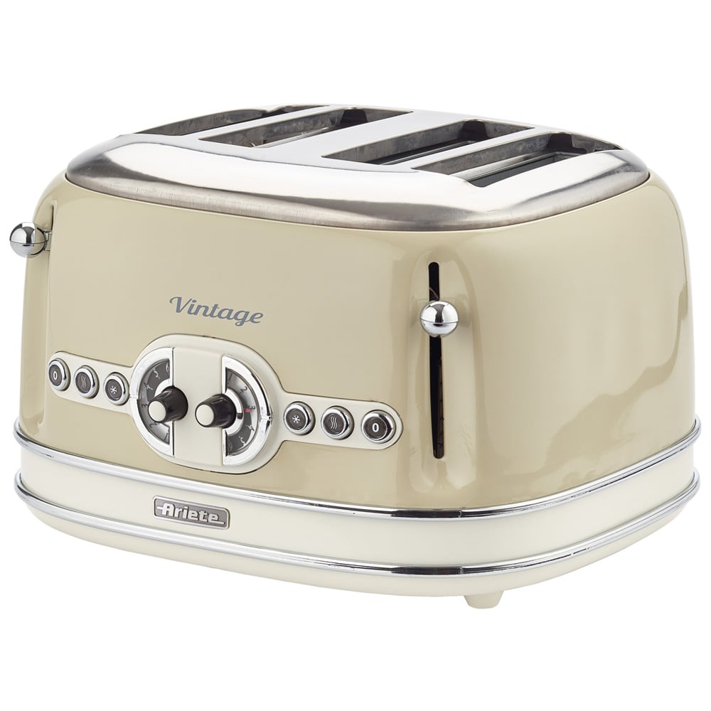 Ariete ARPK19 Vintage Cream 1.7L Jug Kettle and 4 Slice Toaster Image 3