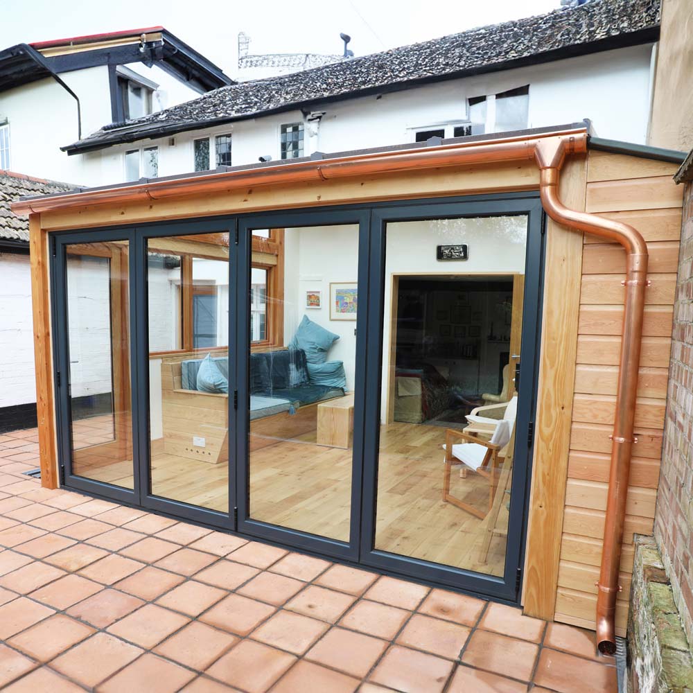 Metal Gutta Half Round Copper Gutter 125 x 76mm Image 5