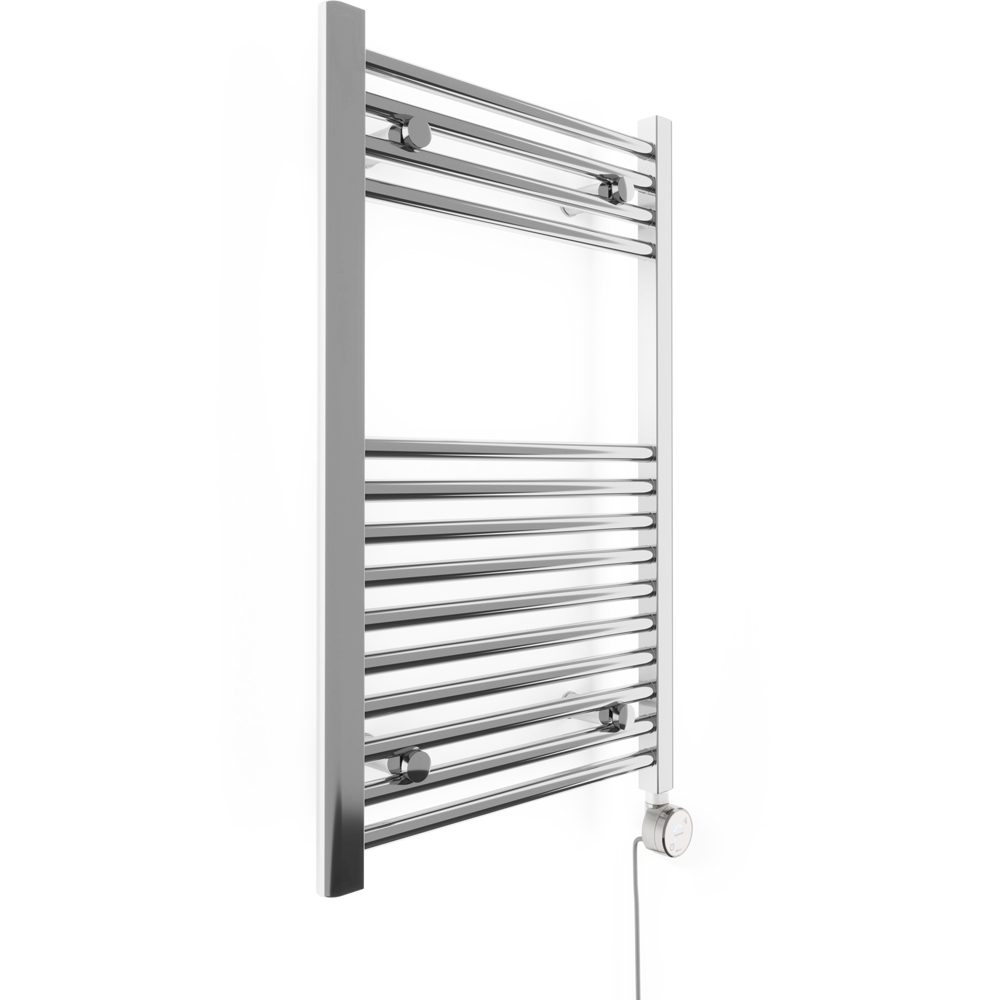Terma Leo Chrome Electric Towel Rail with MOA Blue Element Upgrade 800 x 500mm Image 2