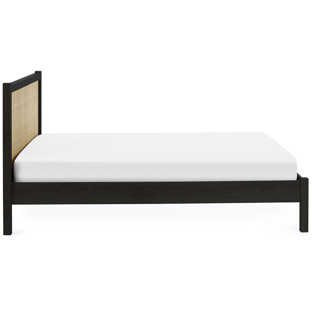 Julian Bowen Padstow Rattan Double Black Bed Frame Image 4