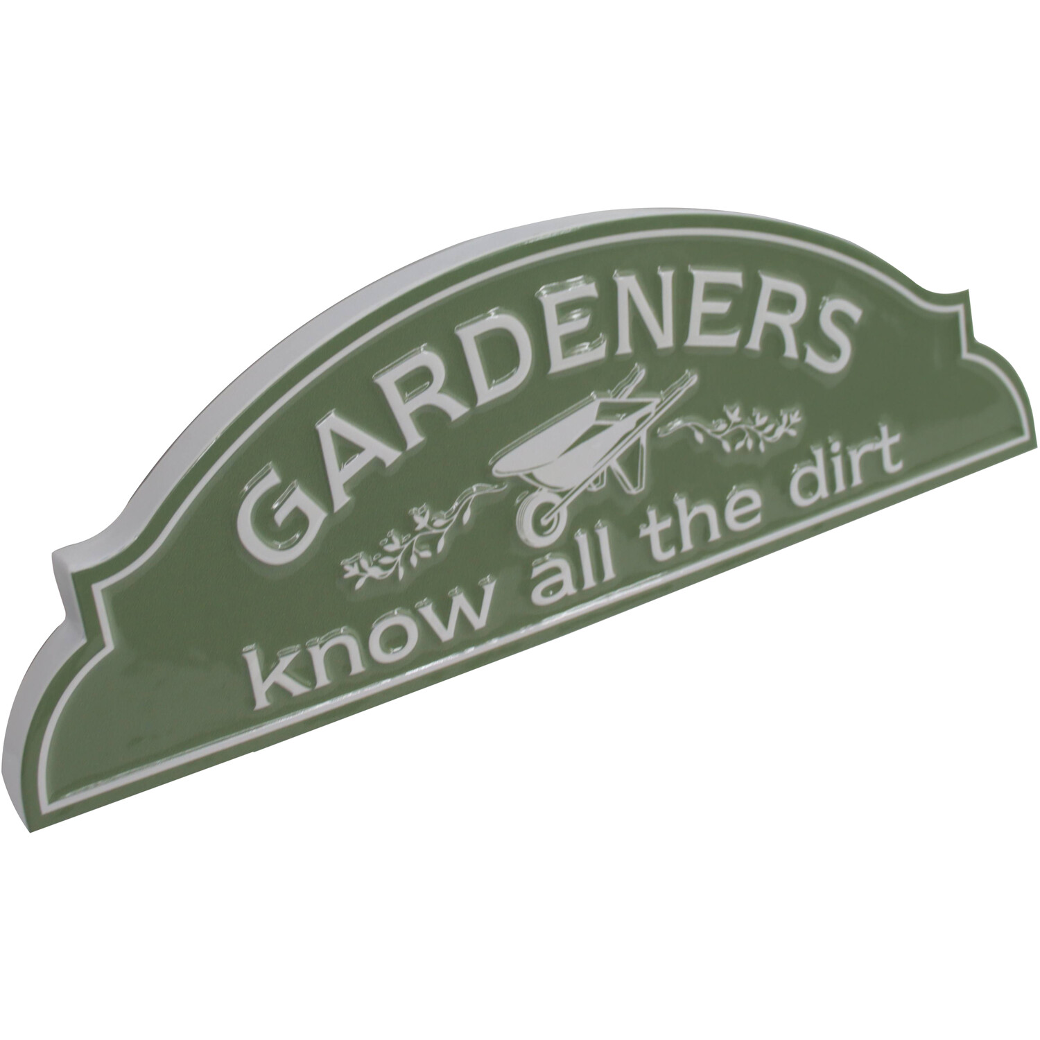 Gardeners Metal Sign Green Image 2