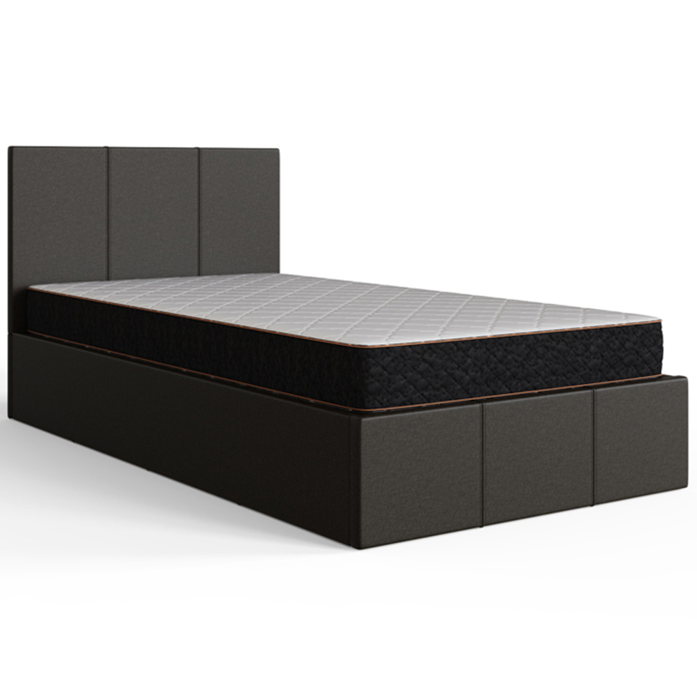 GFW Single Silver End Lift Ottoman Bed Image 2