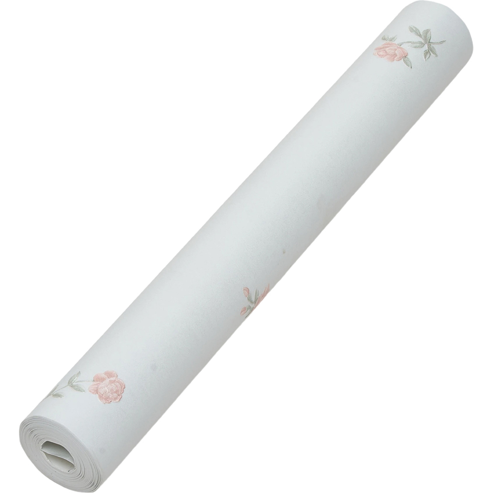Living and Home Floral Pattern 3D Embossed Light Blue Non-Pasted Non-Woven Wallpaper Image 3