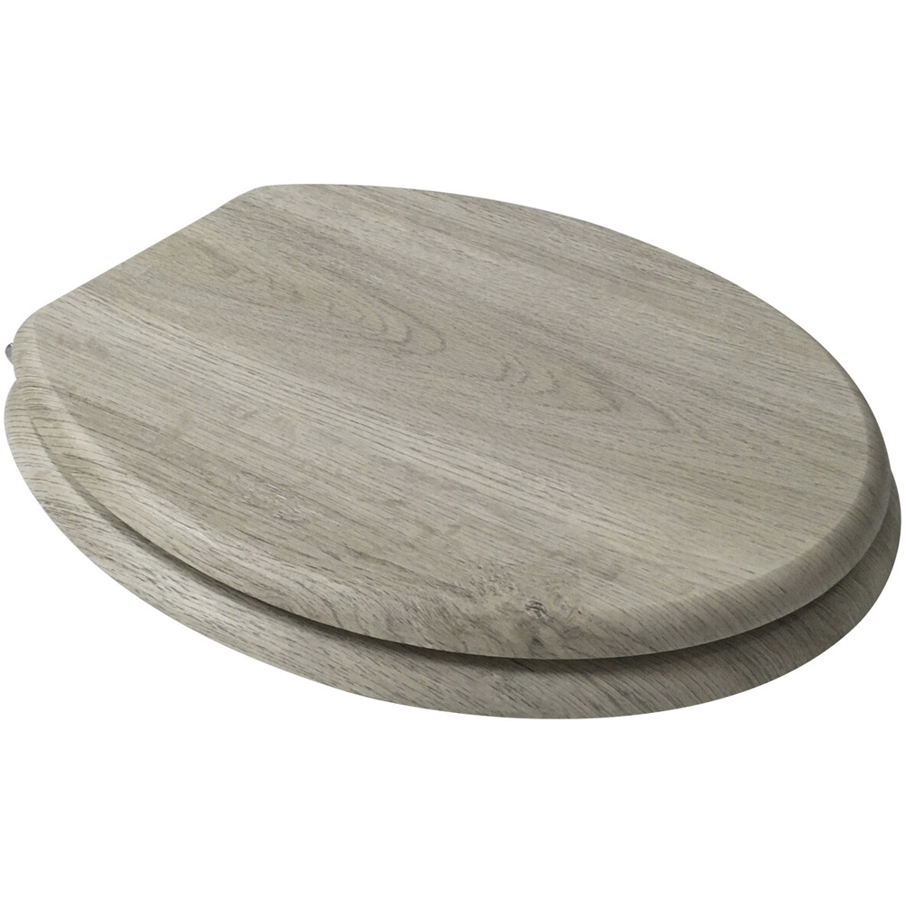 Toronto Oak Effect Toilet Seat Image 1