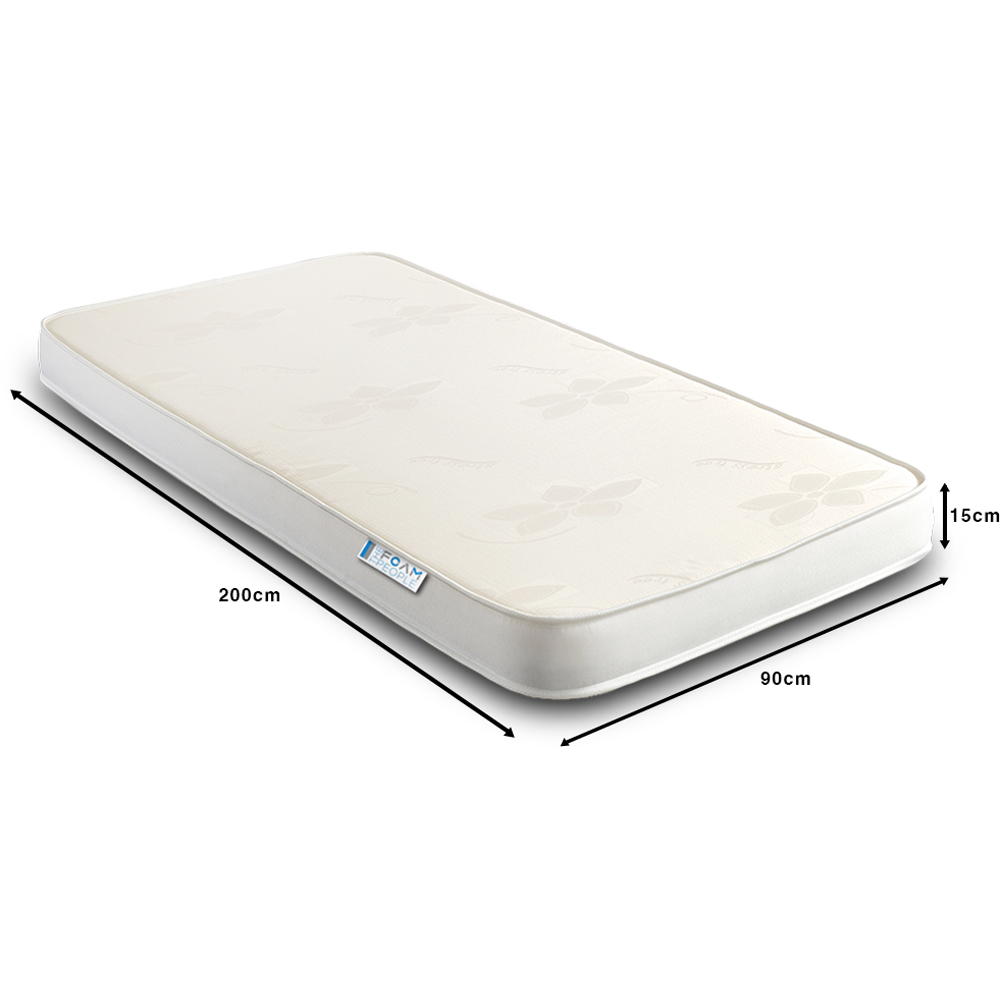 The Foam People European Single All Reflex Foam Firm Mattress with Stress Free Top Panel Image 5