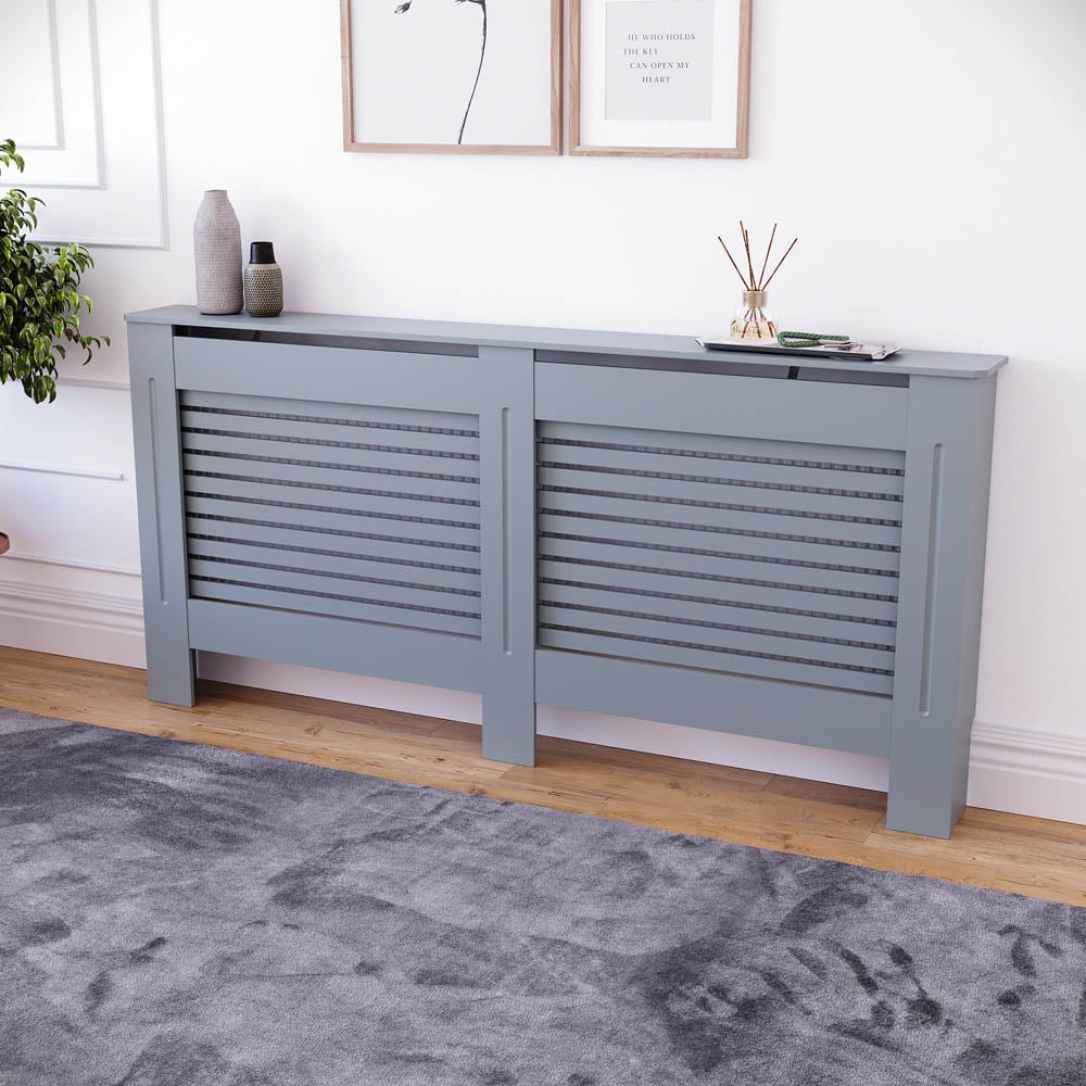 Vida Designs Milton Grey Radiator Cover Extra Large Image 6