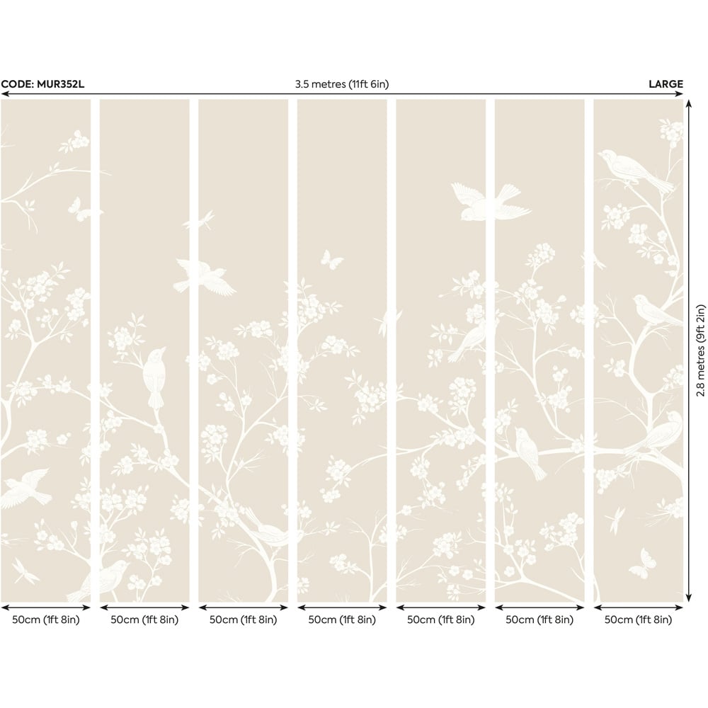 Origin Murals Blossom Trail Multi Wall Mural Image 3