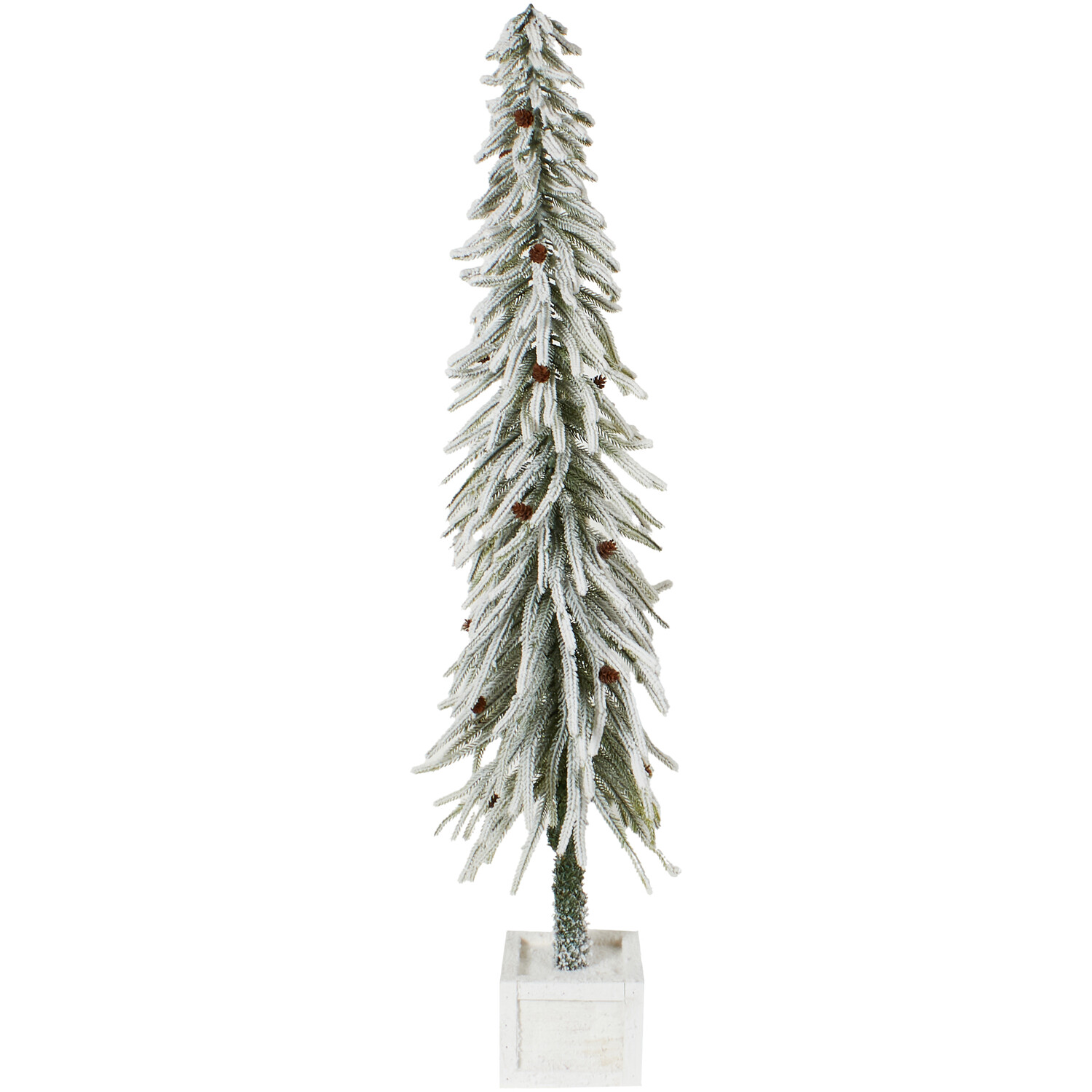 Potted Scandi Flocked Christmas Tree Image 2