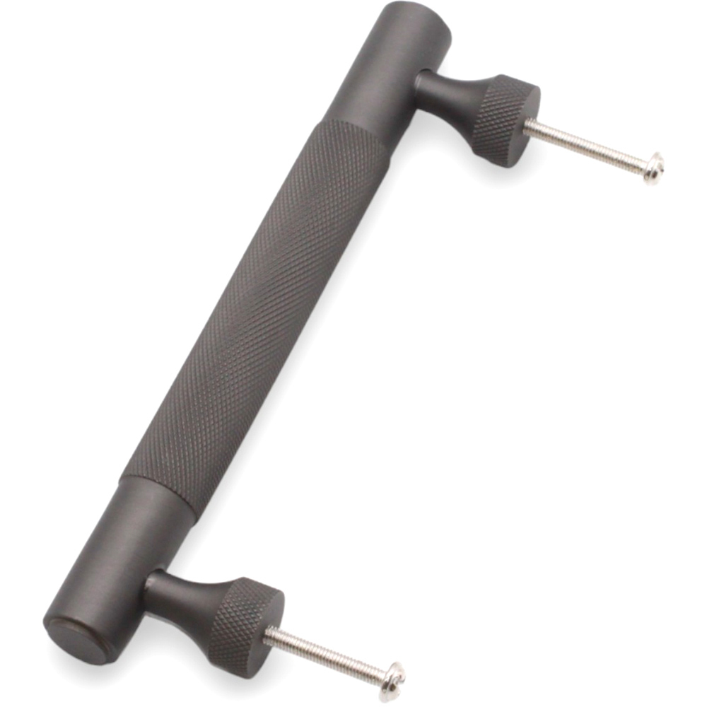 Spira Brass Gunmetal Grey Knurled Bar Handle 360mm Image 4