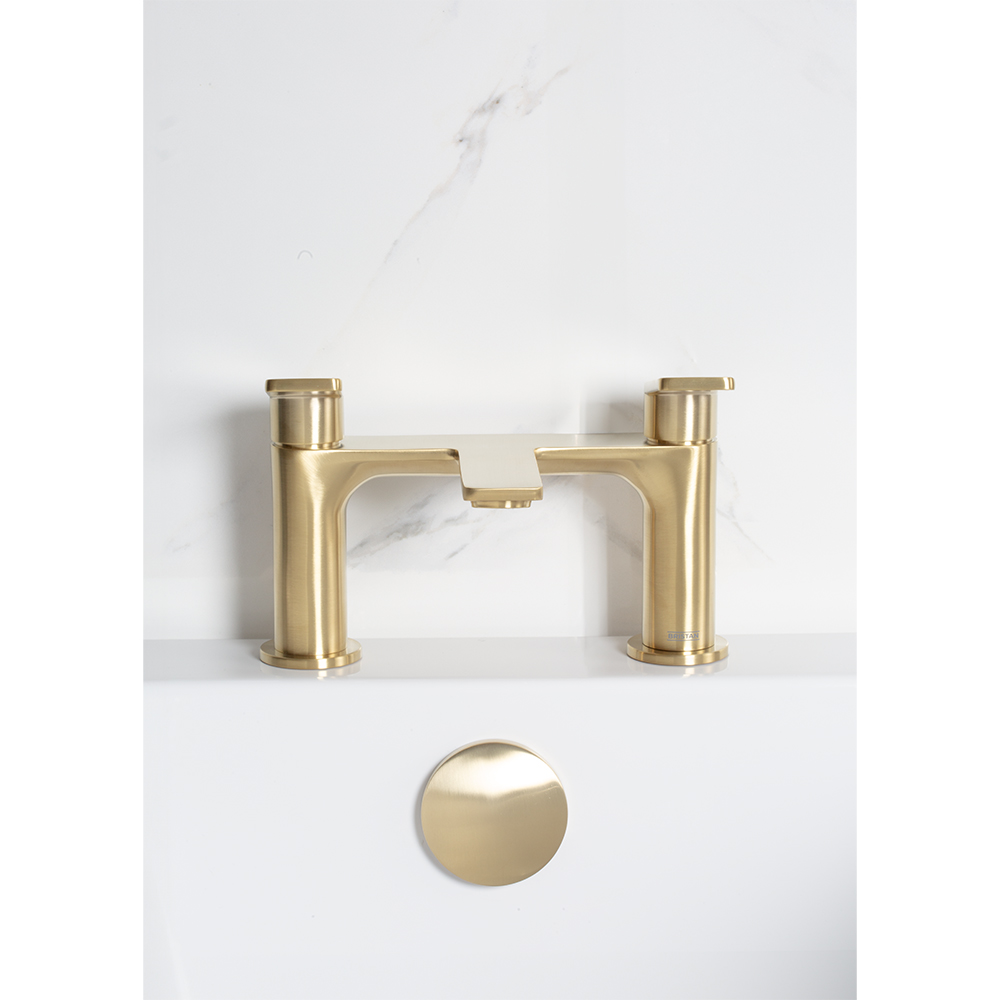 Bristan Frammento Brushed Brass Bath Filler Tap Image 5
