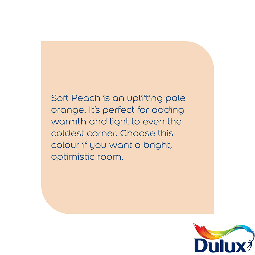 Dulux Easycare Soft Peach Washable and Tough Matt Emulsion Paint 2.5L Image 7