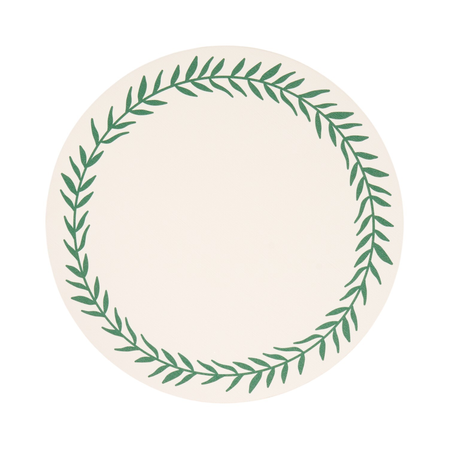 Pack of 4 Olive Leaf Placemats Neutral Image 3