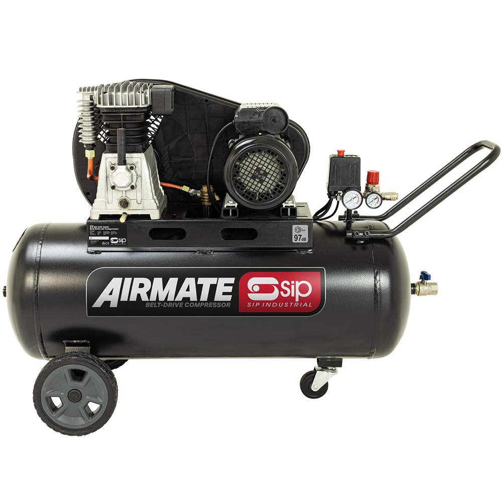 SIP BD 3hp 100L Belt Drive Compressor Image 1
