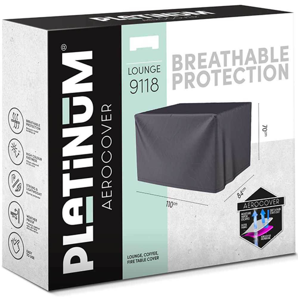 Platinum AeroCover Breathable Outdoor Firetable Cover 110 x 84cm Image 2