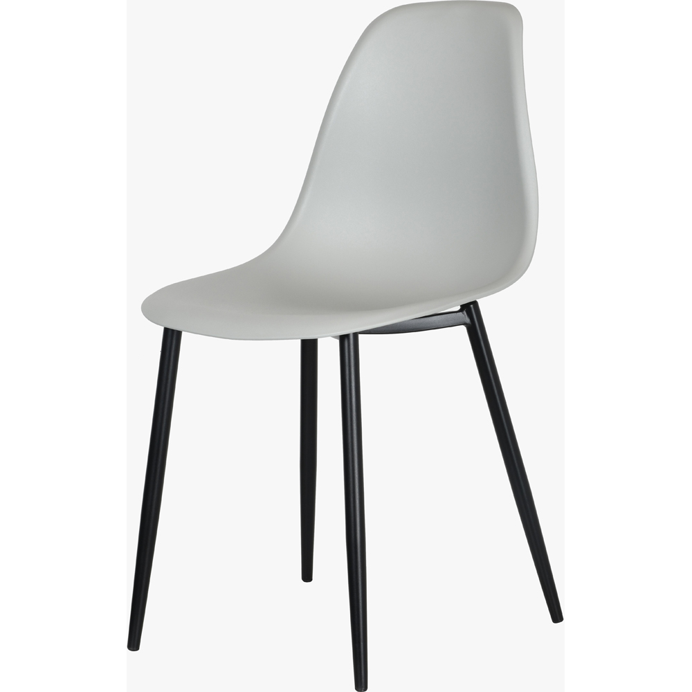 Core Products Aspen 2 Seater Square Dining Set White and Grey Image 3